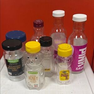 Assorted Empty Bottles and Jars